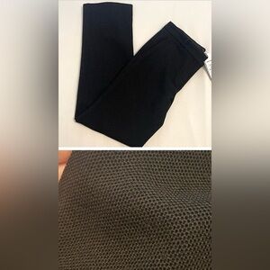 NWT Helmut Lang Black Knit lined pants/trousers-wool pique knit